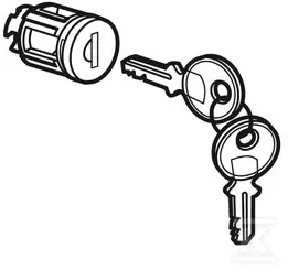 Legrand Lock įdėklas su 405 tipo raktu, skirtas XL3 160 020291