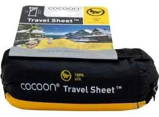 Cocoon TravelSheet Silk Sleeping Bag Liner, Sunset Geltona