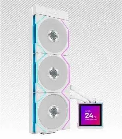 Lian Li HydroShift II LCD-S 360TL AiO Vanduo Cooling, RGB, LCD Ekranas – 360mm, baltas