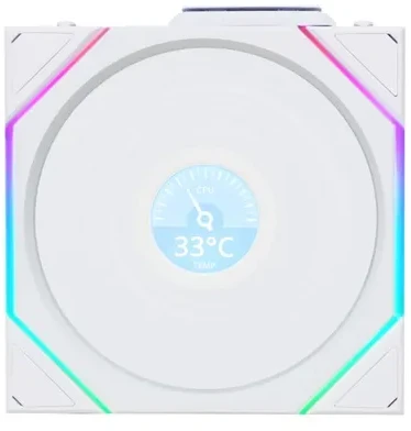 Lian Li UNI FAN TL Wireless korpuso ventiliatorius, ARGB, PWM – Reverse Blade, 140mm, baltos spalvos