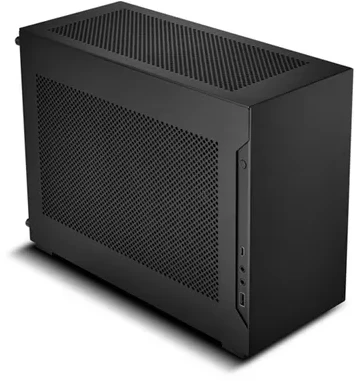 Lian Li x DAN Cases A4-H2O kompiuterio korpusas, mini korpusas, Mini-ITX, PCIe 5.0 keltuvas – Juodas