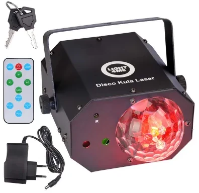 LIGHT4ME DISCO BALL LASER šviesos daugiafunkcinis LED