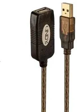 USB Prailginimo Laidas - LINDY SB 2.0 Aktyvus Prailginimo Laidas, M/F, 480 Mbps, 20 m, Pilkas