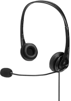 Laidinės Ausinės - LINDY USB Type A Laidinės Ausinės su Integruotu Valdymu, Juoda