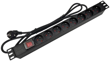 Alantec PZ081U3M galios prailginimas 3 m 8 kintamosios srovės lizdas (-ai) Vidinis Juodas