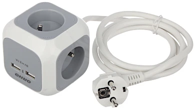 DAUGIALIZDIS LAIDO ILGIKLIS OR-AE-13144 (4 LIZDAI + 2 USB) ORNO