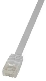 LOGILINK CF2051U LOGILINK Płaski Patch cord U/UTP kat.6, balta 2m