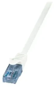LOGILINK CP3031U LOGILINK - Komutacinis kabelis Cat.6A 10GE Home U/UTP EconLine baltas 1,00m