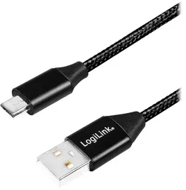 LOGILINK CU0143 USB-A 2.0 laidas su mikro USB kištuku 0,3 m