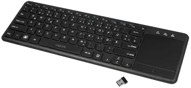 LogiLink ID0188 klaviatūra Dom RF belaidė QWERTZ Juodas