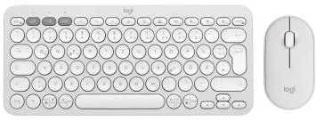Klaviatūra Logitech Pebble 2 Combo, Wei, Kabellos, Deutsch, 920-012204