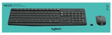Logitech MK235 Belaidė Klaviatūra ir pelė - Pilkas-FRA-2.4GHZ-CENTRAL