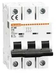 Lovato Electric LOVATO P1MB3PB06 Grandinės pertraukiklis 3P B 6A 10kA P1MB3PB06