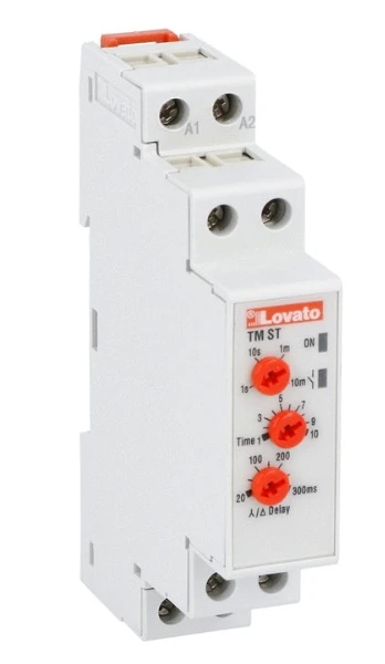 Lovato Electric Laiko siųstuvas 2Z pailgos 0.06S - 10min 8A žvaigždė - trikampis (TM ST)