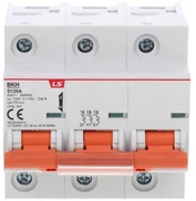 LSiS Grandinės pertraukiklis 1,5 modulių 3P D 125A 10KA BKH 3P D125A 06110352R0