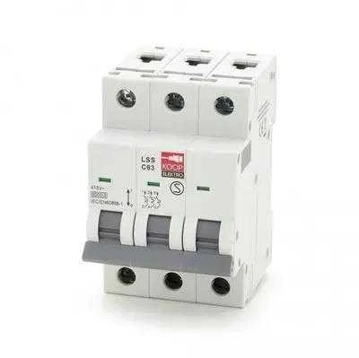 LSS B63 3P Grandinės pertraukiklis 3P B 63A 6kA AC, KOOP Elektro B63A LSS B63 3P