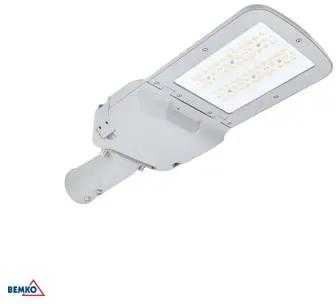 Luxmena 60W LED gatvės šviestuvas AVENUE, šviesiai pilkas, 4000K, IP66, 150°x78°, ZHAGA, DALI
