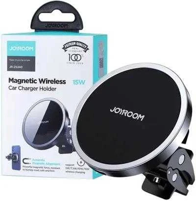 Magnetinis automobilinis laikiklis indukcinis įkroviklis Joyroom JR-ZS240 Qi 15W MagSafe Apple Iphone