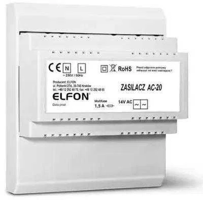 MAITINIMO AC-20 1.5A ELFON OPTIMA