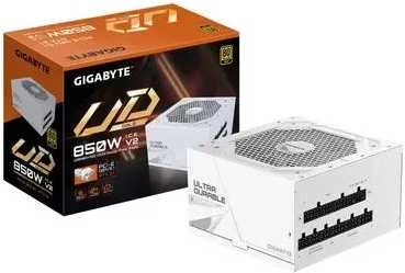 „GIGABYTE UD850GM PG5 V2 ICE“ maitinimo blokas – PCIe Gen 5.1, 80 PLUS Gold, pilnai modulinis dizainas, 120 mm ventiliatorius, suderinamas su ATX 3.1, ES kištukas