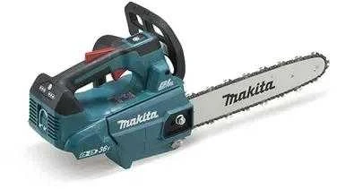 Makita DUC306Z Akumuliatorinis grandininis pjūklas, 2 x 18 V, BL variklis 300 mm, 20 m/s. (VIRŠUTINĖ RANKENA) be akumuliatorinio ir krovinio