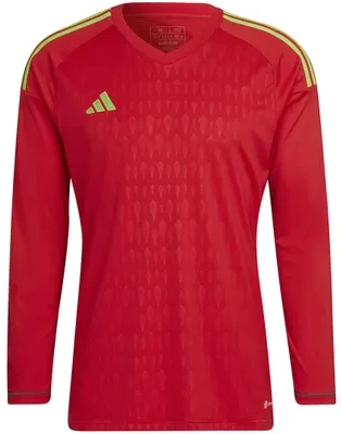 „Adidas Tiro 23 Competition“ vyrų vartininko marškinėliai ilgomis rankovėmis, raudoni HL0007 (M)