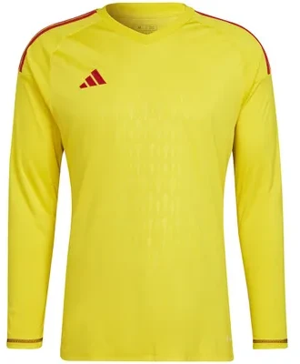 „Adidas Tiro 23 Competition“ vyrų vartininko marškinėliai ilgomis rankovėmis, geltoni HK7696 (M)