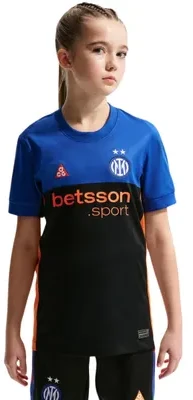 Marškinėliai vaikams Nike Inter Mediolan 2026 Stadium SE juoda-mėlyna IB3536 413 (L)
