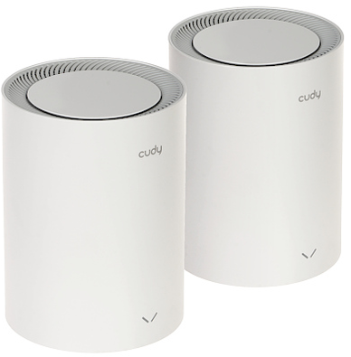Maršrutizatorius NAMŲ SISTEMA WI-FI CUDY-M1800/2 Wi-Fi 6, 2.4 GHz, 5 GHz, 574 Mbps + 1201 Mbps