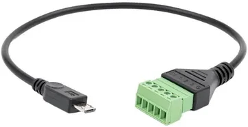 „Shelly Micro USB“ priedas su 5 terminalų jungtimi