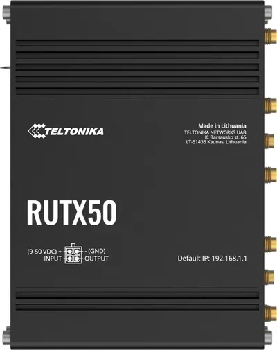 Maršrutizatorius Teltonika RUTX50 router pramoninis 5G (RUTX50000000)