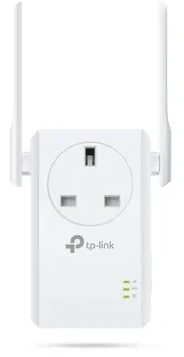 TP-LINK 300Mbps belaidis N sieninis diapazono ilgintuvas su pralaidumu „Atheros 2T2R 2.4GHz 802.11n/g/b“ įjungimu/išjungimu ir diapazono ilgintuvu