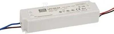 Impulsinis maitinimo šaltinis LED 12V 60W 5A IP67, Mean well, LPV-60-12