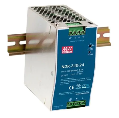 Impulsinis maitinimo šaltinis DIN bėgeliui „Mean Well“ NDR-240-48 48V/240W/5A