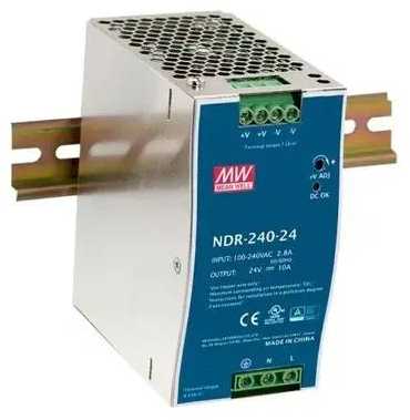 Impulsinis maitinimo šaltinis DIN bėgeliui „Mean Well“ NDR-240-48 48V/240W/5A