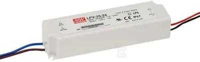 Impulsinis maitinimo šaltinis LED 24V 36W 1.5A, IP67, MEAN WELL LPV-35-24