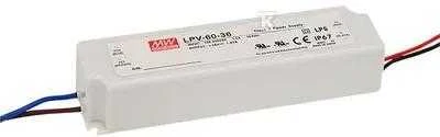 Impulsinis maitinimo šaltinis LED 24V 60W 2.5A, IP67, MEAN WELL LPV-60-24
