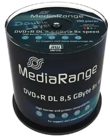 Carruzzo MediaRange MR471 neįrašytas DVD diskas 8,5 GB DVD+R DL 100 vnt