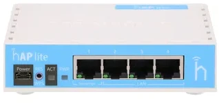 „MikroTik hAP lite“ | WiFi maršrutizatorius | RB941-2nD, 2,4 GHz, 4x RJ45 100 Mb/s