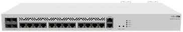 Mikrotik Cloud Core Maršrutizatorius CCR2116-12G-4S+, 16-CORE 2 GHZ ARM CPU, 16 GB DDR4 RAM, 4x10G SFP+ jungtys, 13xGigabit LAN jungtys, 1x RJ45 Serial port, 1x M.2 slots, 16 core CPU, 16 GB RAM, Dual redundant power supply, RouterOS L6 | MikroTik | Cloud Core Maršrutizatorius | CCR2116-12G-4S+ | Ethernet LAN (RJ-45) jungtys 13 | 12 mėn.