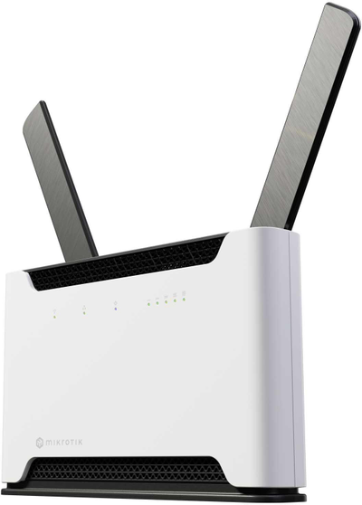 Maršrutizatorius MikroTik Chateau LTE18 ax S53UG+5HaxD2HaxD-TC&EG18-EA 802.11ax, 574 Mbit/s (2,4 GHz) / 1200 Mbit/s (5 GHz) Mbit/s, Ethernet LAN (RJ-45) jungtys, 4 | MicroTick | Pilis LTE18 ašis | S53UG+5HaxD2HaxD-TC&EG18-EA | 802.11ax | 574 Mbit/s (2,4 GHz) / 1200 Mbit/s (5 GHz) Mbit/s | Ethernet LAN (RJ-45) jungtis 4 | 4G | 1