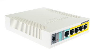 Maršrutizatorius „MikroTik“ | Debesijos maršrutizatorių komutatorius | RB260GSP | Valdomas per internetą | Darbalaukio | SFP jungčių kiekis: 1 | Maitinimo per Ethernet (PoE) jungčių kiekis: 1 | 12 mėn.