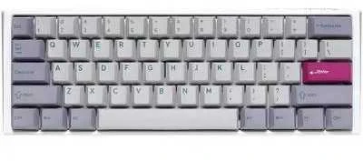 Ducky One 3 Mist Pilkas Mini klaviatūra žaidimams, RGB LED – MX–Raudona – DE išdėstymas