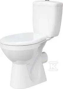 Kompaktiškas WC komplektas Cersanit Mito Pilkas 68,5 cm baltas (5907720680084)