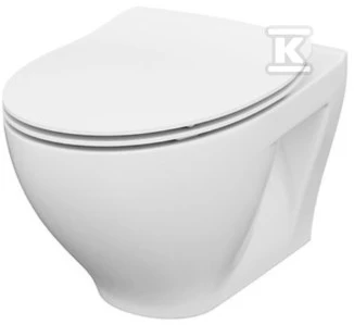 Mito By Cersanit Miska WC Cersanit Moduo/Savio CleanOn wisząca, deska Slim lėtai nusileidžiantis (K701-147-ECO)