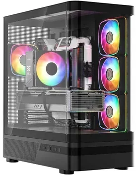 MODECOM Volcano Volcano AQ100 ARGB Midi Juodas