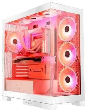 Kompiuterio Korpusas - Modecom Volcano SPACE APEX ARGB MIDI Tower Micro ATX/ATX/ITX Baltas
