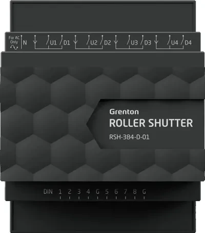 Modulis GRENTON ROLLER SHUTTER x4, DIN, TF-Bus