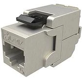 Solarix 10G samořezný Keystone CAT6A STP RJ45 SXKJ-10G-STP-BK-SA