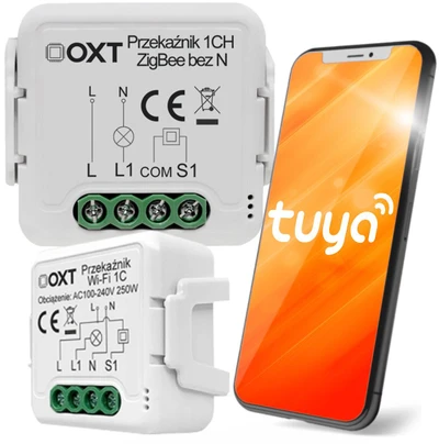 Tuya – vieno kanalo mini relė be N – ZigBee – Android/iOS programa – OXT SWTZ31